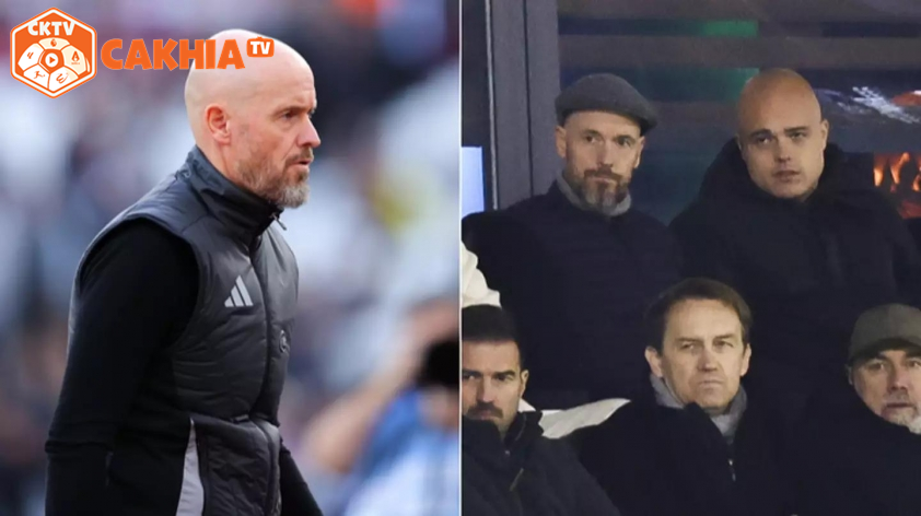 Ten Hag được phát hiện đến sân theo dõi trận đấu của Dortmund (Ảnh: SportBible). Ten Hag được phát hiện đến sân theo dõi trận đấu của Dortmund (Ảnh: SportBible).